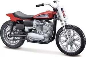 Maisto 1:18 Scale 1972 Harley Davidson 750 Racing Bike Model Motorcycle #1 - Picture 1 of 1
