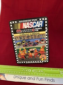 NASCAR 30 pc. Magnetic Fun NASCAR Travel Collectible Edition Tin Play Set EUC - Picture 1 of 3