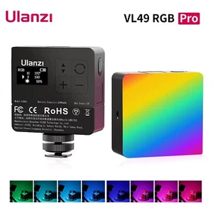 Ulanzi VL49 Pro RGB Mini On-Camera Led Video Light Vlog Fill Light 2500K-9000K - Picture 1 of 16