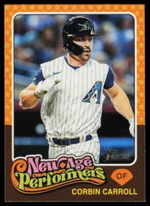 2024 TOPPS HERITAGE CORBIN CARROLL #NAP-8  DIAMONDBACKS NEW AGE PERFORMERS - Picture 1 of 2