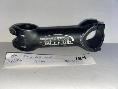 ITM Forged Lite Luxe bicycle STEM 110mm 28.6 x 31.8 handlebar - Image 1 of 4
