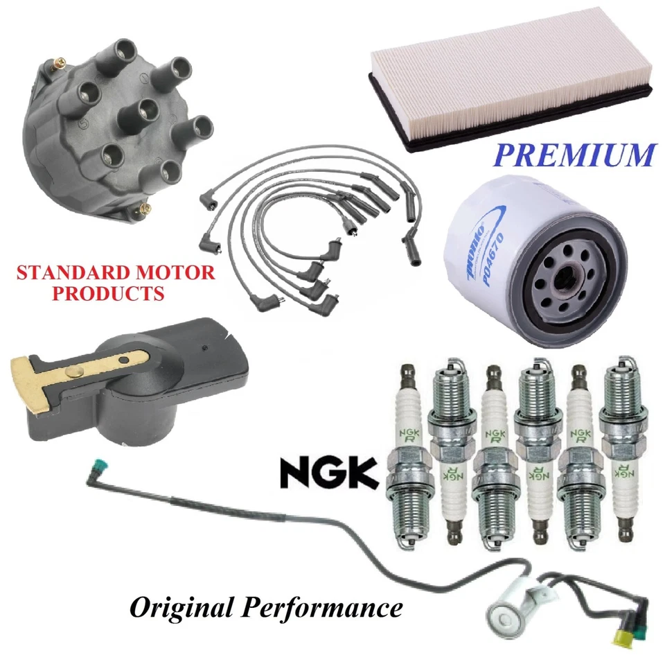 Kit de afinación filtros tapa bujías cable para Chrysler Grand Voyager V6 3,0 L 2000 Foto 1 de 1