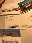 Last flight mail hovermail hovercraft  postcard HMS Daedalus gosport SRN4 1994