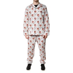 Pigiama DOLCE & GABBANA multicolore stampa floreale cotone set 41/US16/L - Foto 1 di 11