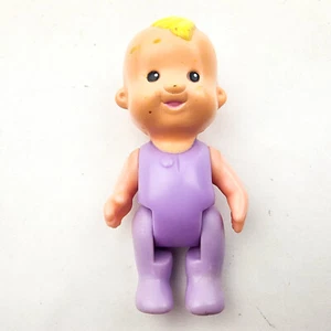Fisher Price My First Dollhouse 2004 BABY Figure Blonde Purple Pajamas - Picture 1 of 5