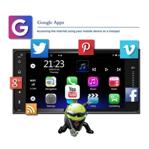 7 Zoll Android Autoradio Touchscreen Radio Doppel DIN GPS CarPlay Toyota 32GB - Bild 1 von 7