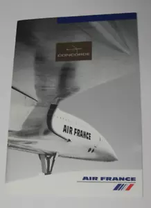 Folleto de vuelo Air France Concorde Jet 1996 - Imagen 1 de 8