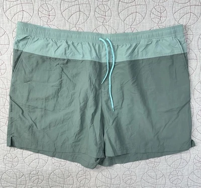 Columbia Sandy River Color Block Green Nylon Water Shorts / Women’s 3X - Image 1 of 4