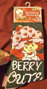 ERDBEER SHORTCAKE 🍓 🍰 GRAUE SOCKEN CREW 1 GRÖSSE SCHUH HERREN/DAMEN 👟STRUMPF SACHEN - Bild 1 von 3