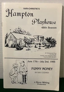 1995 HAMPTON PLAYHOUSE “Funny Money” Play Program - RARE - New Hampshire NH - Picture 1 of 7