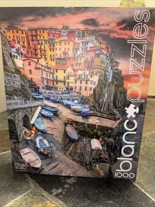 Buffalo Games blanc puzzles Cinque Terre Skies 1000 Piece Jigsaw Puzzle New - Picture 1 of 2