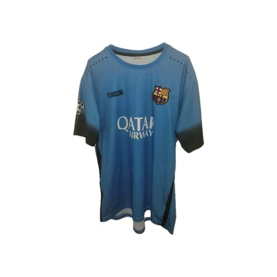Camiseta Top Azul FC Barcelona FCB Adulto Grande #10 Lionel Messi Usada Foto 1 de 4