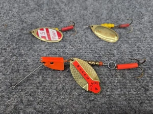 Lot #1700 Vintage Mepps Lusox #4 Weighted Spinner And 2 Aglia - Bild 1 von 4