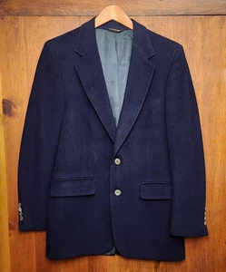 Vintage Club Room Blazer Herren 37 Navy Kaschmir Sport Mantel Zwei Knopf 90er Union - Bild 1 von 23