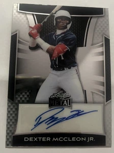 2025 Leaf Metal DEXTER MCCLEON JR Silver Rookie AUTO RC 38/49 - Picture 1 of 2