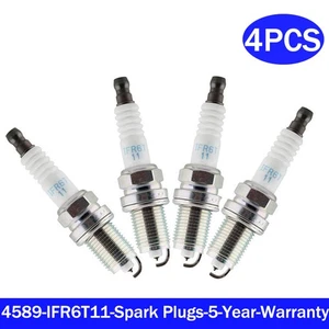 4x Laser Iridium Spark Plugs IFR6T-11 4589 for Lexus Scion Audi - Picture 1 of 6