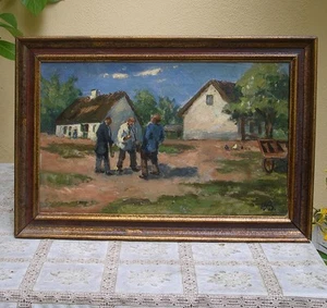 Bromas de granja Willy Bille (1889) en Dinamarca rural. Ca, años 30. - Imagen 1 de 5