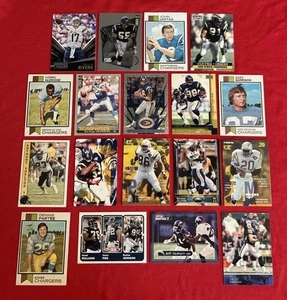 Los Angeles Chargers Football Card Lot 125 Cards Rookies Hall Of Famers Stars - Picture 1 of 7