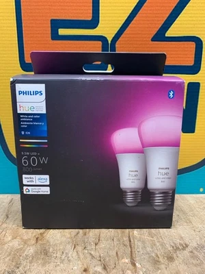 Philips Hue 548610 CFH Smart Light A19 Bulbs - 60W, Multicolor, Pack (E10045714) - Image 1 of 2