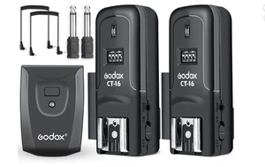 Godox CT-16 Wireless Radio Flash Trigger (1x Transmitter + 2X Receiver) Kit,Comp - Picture 1 of 11