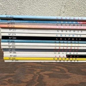 GRAPHIS Magazine LOT 15 ~ 1970s Graphic Design 1970s VTG Advertising Design - Picture 1 of 13