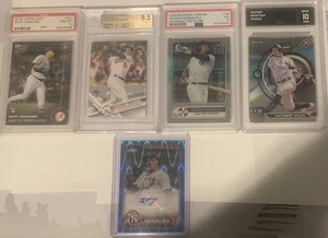 New York Yankees Card Lot - 4 Graded - 1 Auto - Picture 1 of 6