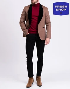 RRP€860 PINO LERARIO Cashmere Blazer Jacket IT50 US40 L Brown Made in Italy - Picture 1 of 8