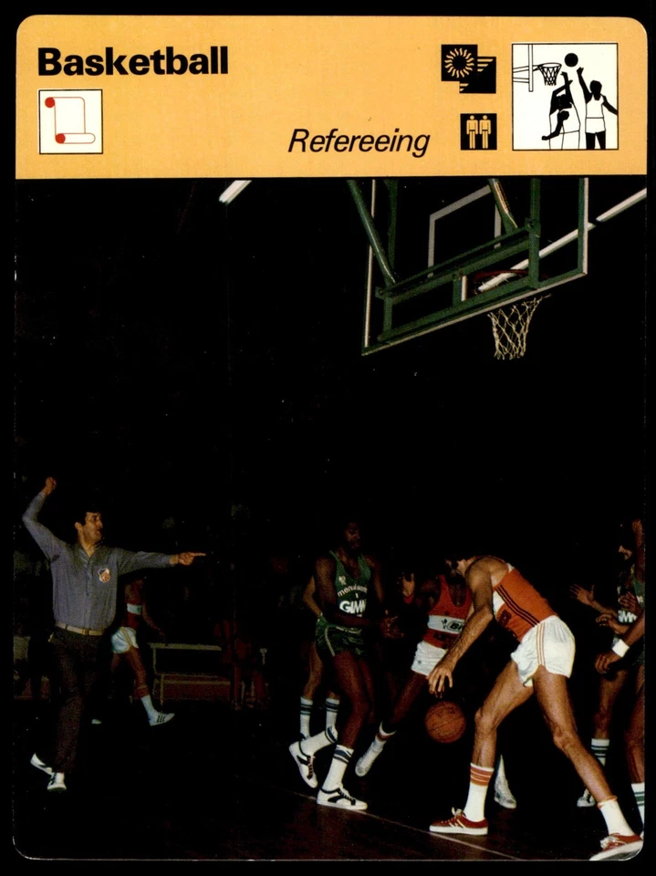 Sportscaster 1977 #07-09 arbitraje - baloncesto EX Foto 1 de 2