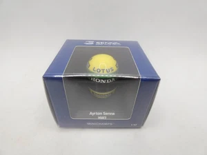 Ayrton Senna 1987 Lotus Honda Minichamps 1/10 F1 Helmet Formula 1 - Picture 1 of 2