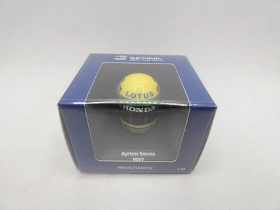 Casco Ayrton Senna 1987 Lotus Honda Minichamps 1/10 F1 Casco Formula 1 - Immagine 1 di 2