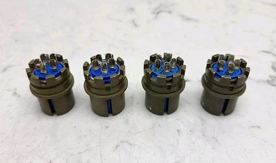 4 Pack Amphenol 5 Pin 14S-5S Circular Mil Spec Connector 3108B14S5S *See Picture - Image 1 of 4