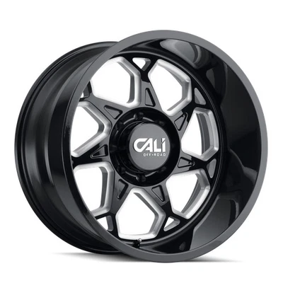 Cali Off-Road Wheels 9111 Sevenfold 20x12 -51 Black Milled 6x139.7 6x5.5 (QTY 1) - Image 1 of 4