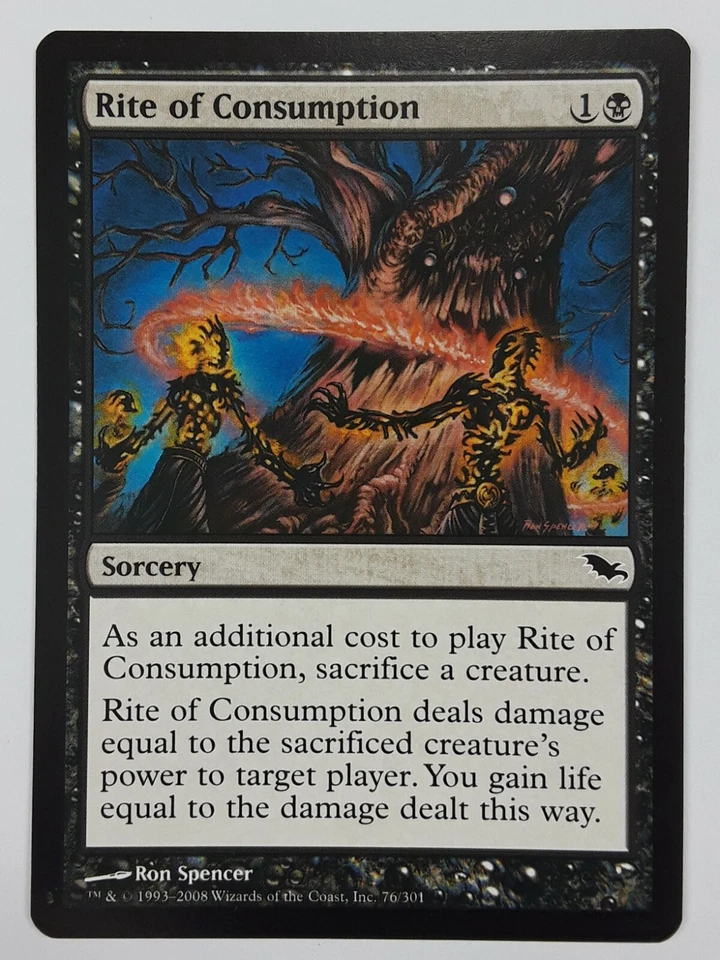 Rite of Consumption Shadowmoor Magic The Gathering Mtg x1  - Image 1 of 1