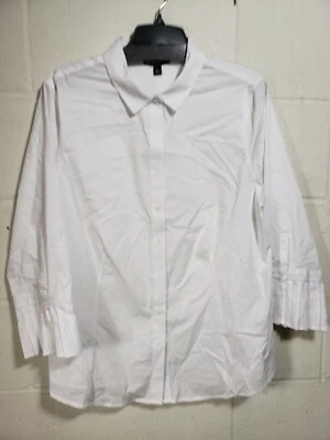 Camisa Sharagano blanca con botones para mujer talla XL  Foto 1 de 4