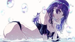 Anime minyom girls water the idolmster bikini cleavage Playmat Game Mat Desk - Picture 1 of 1