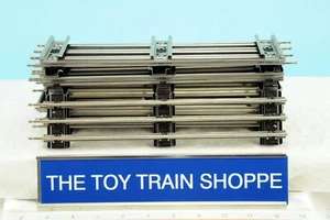LIONEL 65500 O GAUGE 10" STRAIGHT TRACK W BLACK TIES. LOT OF 10 PCS. EXC COND. - Picture 1 of 2