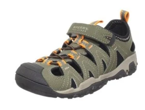 Sandalia de pescador Sperry Top-Sider niños tecnología húmeda punta cerrada verde oliver 11W - Imagen 1 de 17