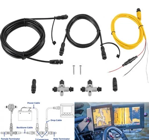 Kit de inicio 9 piezas 010-11442-00 Nmea 2000 se adapta a Garmin ECHOMAP Chirp, ECHOMAP Plus - Imagen 1 de 12