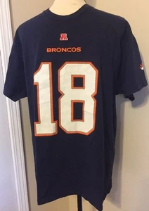 Denver Broncos Peyton Manning 18 T-Shirt Large (L/G) NFL Football Superbowl - Bild 1 von 5