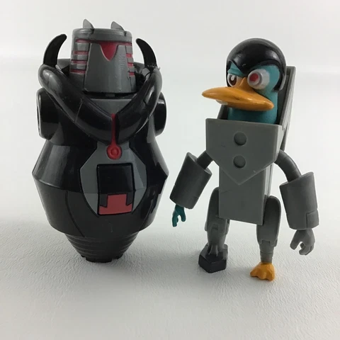 Disney Phineas & Ferb Across the 2nd Dimension 3" Figure Perry Platyborg Lot Cover