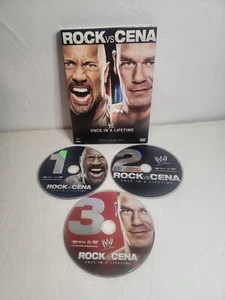 WWE Once in a Lifetime The Rock vs. John Cena DVD 2012 3-Disc Set Tested Good - Picture 1 of 2