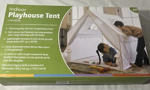 Hearthsong Kids Large Play Tent Indoor 43”x43”x45” 2 Windows And Tie Back Door - Picture 1 of 4