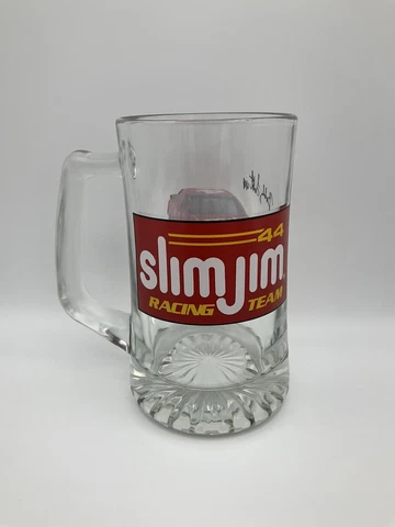 Vintage Slim Jim Racing Bobby Labonte  #44 Beer Mug 1991 Grand National Champion Cover