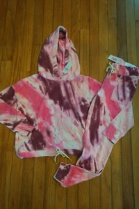 NWT Justice Girls Outfit Hooded Sweatshirt/Joggers Size 10 - Picture 1 of 1
