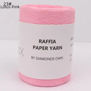 Papel de Fibra Natural Tejer Crochet Verano Hágalo usted mismo Mano 240M 100% Sombrero, Bolso - Imagen 1 de 34