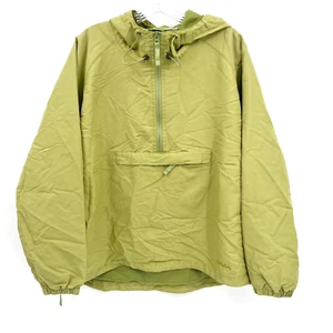 CABELA'S Women's L Lime Green 1/4-Zip Mesh-Lined Vented Hooded Pullover Jacket - Picture 1 of 11