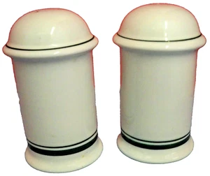 Dansk Bistro Christianshavn Green Salt & Pepper Shakers 4"T Stoppers 1 & 3 Holes - Picture 1 of 3