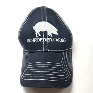 Schroeder Hog Farms Mütze Kappe schwarz Erwachsene gebraucht Mesh Strapback BA3D - Bild 1 von 5