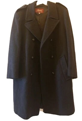 Top coat Imperial by Haggar lã totalmente forrado tamanho 40 preto negócios cidade ao ar livre - Imagem 1 de 4