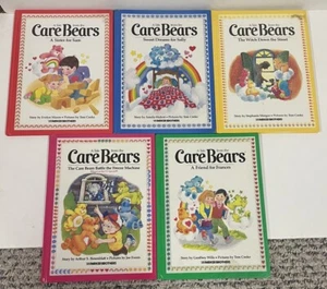 5 Vintage CARE BEARS Hardbound Books Parker Brothers All Different 1983 - Foto 1 di 7